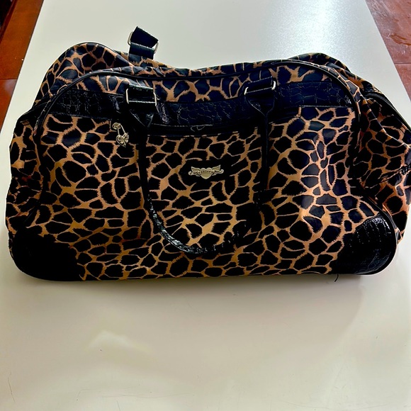 Bags Kathy Van Zeeland Rollaway Luggage Animal Print Poshmark
